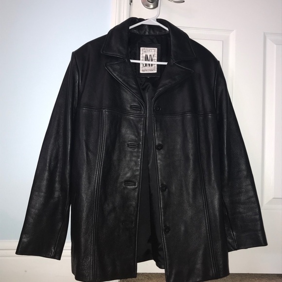 Black Leather Jacket ‘80s Vintage - Picture 3 of 10